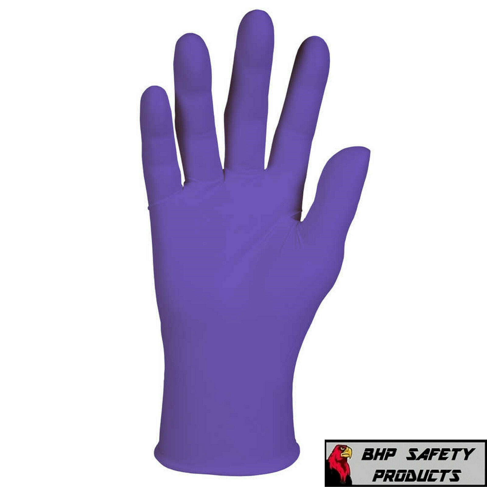 Purple Nitrile Gloves Kimberly Clark Halyard Kc500 Exam Powder Free 9.5" Length