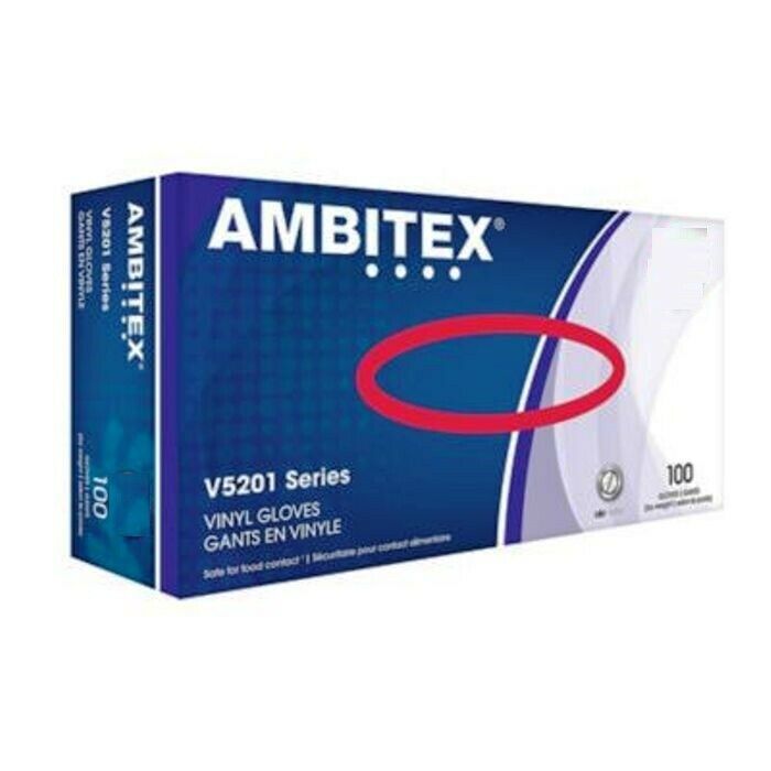 Ambitex Vinyl Gloves - 100/box ****new - Sealed Boxes****